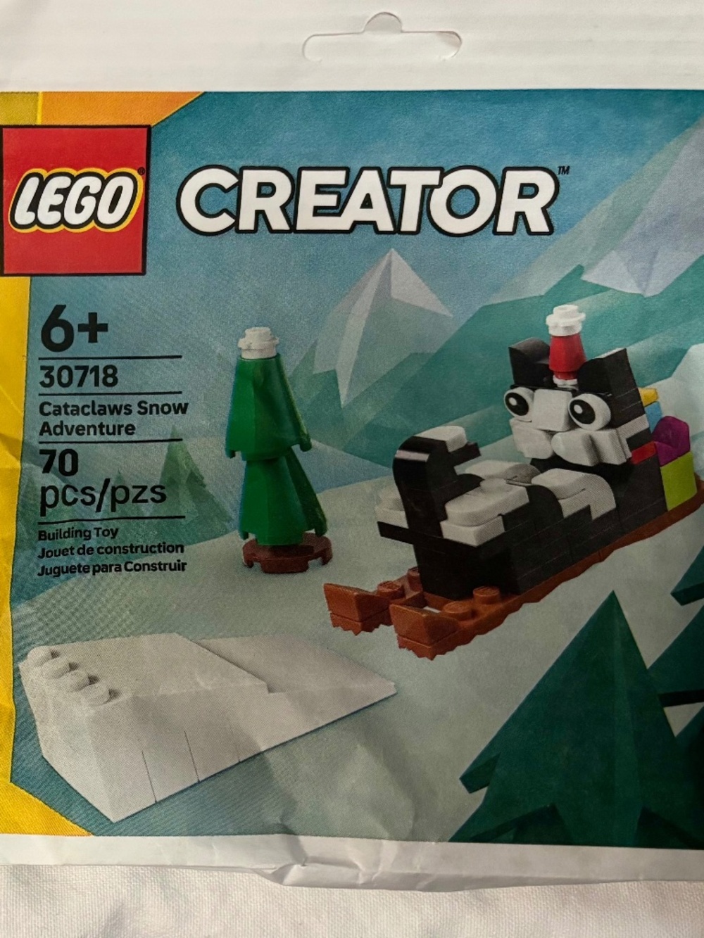 BUNDLE LEGO CREATOR "Cataclaws Snow Adventure" & "Orange Cat" paper bags. UNOPEN